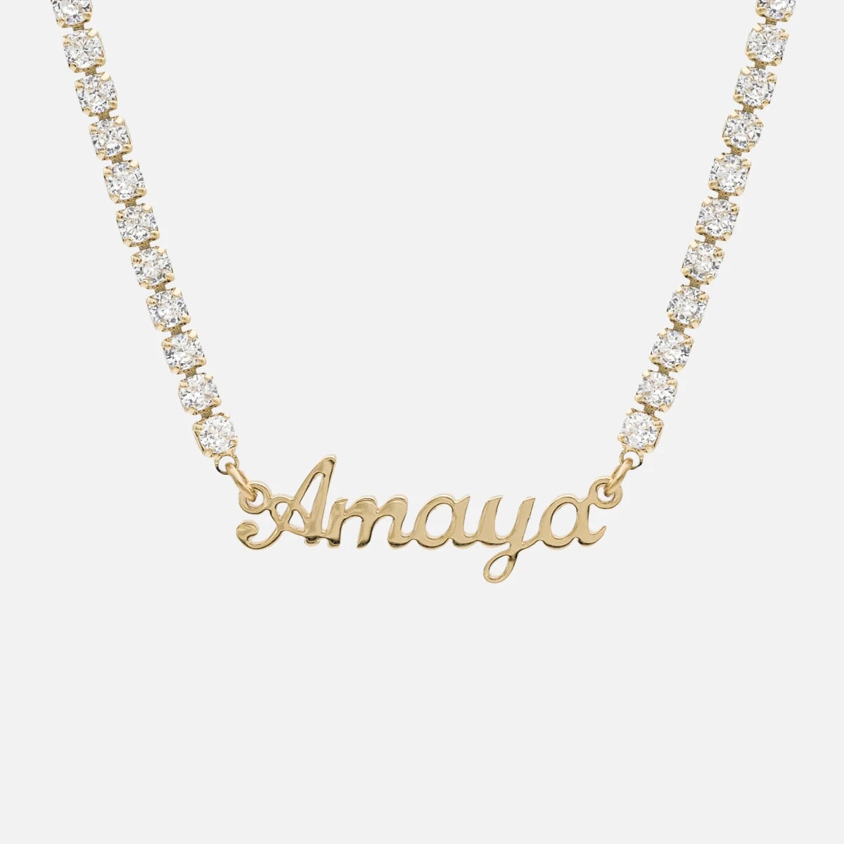 Miami Name Tennis Necklace - ISMI JEWELS