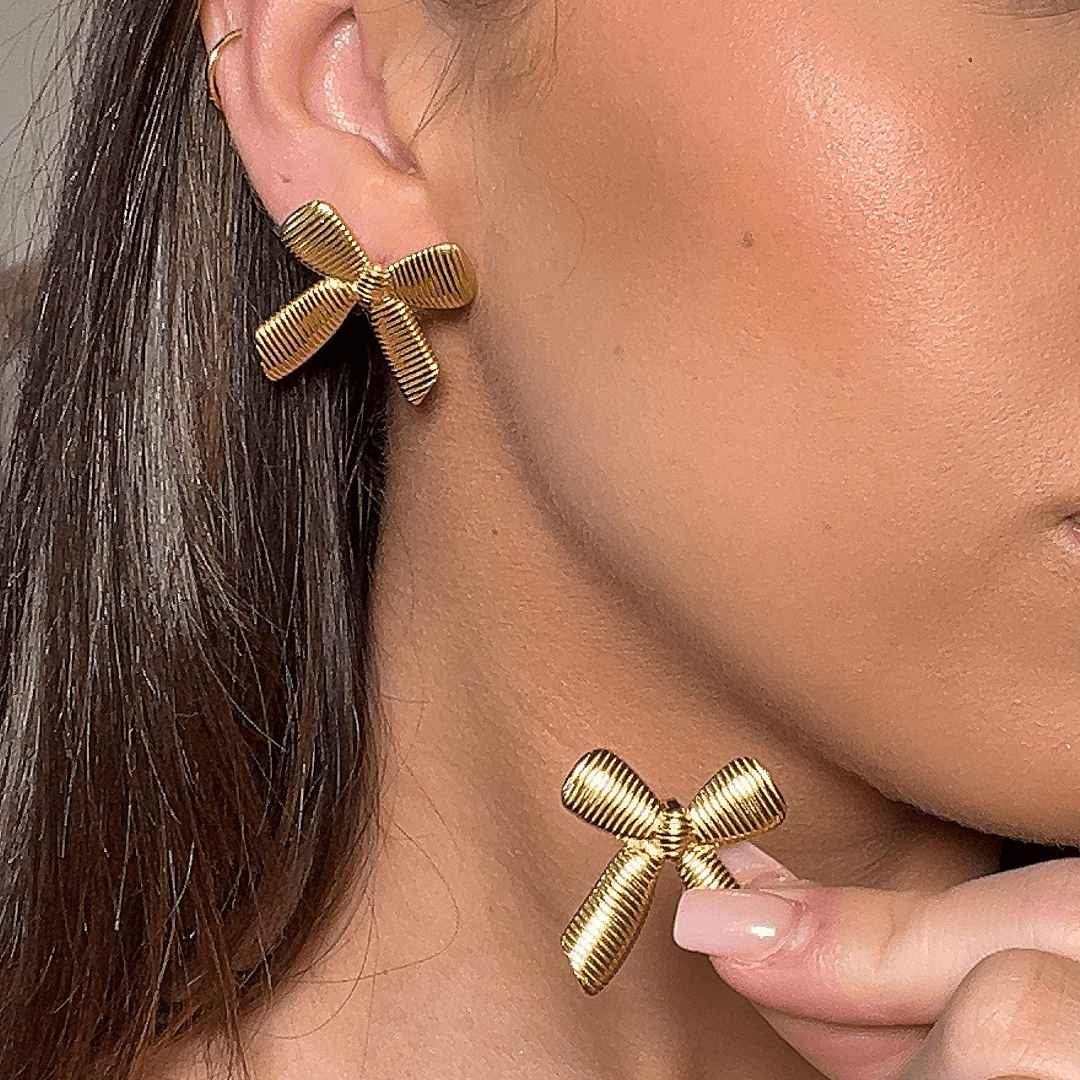 Millie Bow Earrings - ISMI JEWELS