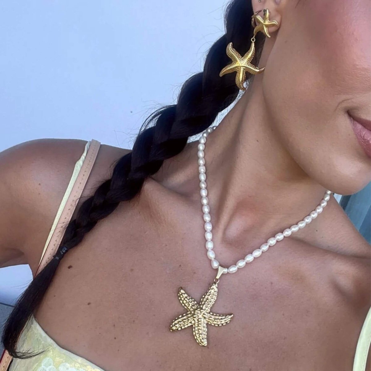 Mira Starfish Drop Earrings - ISMI JEWELS