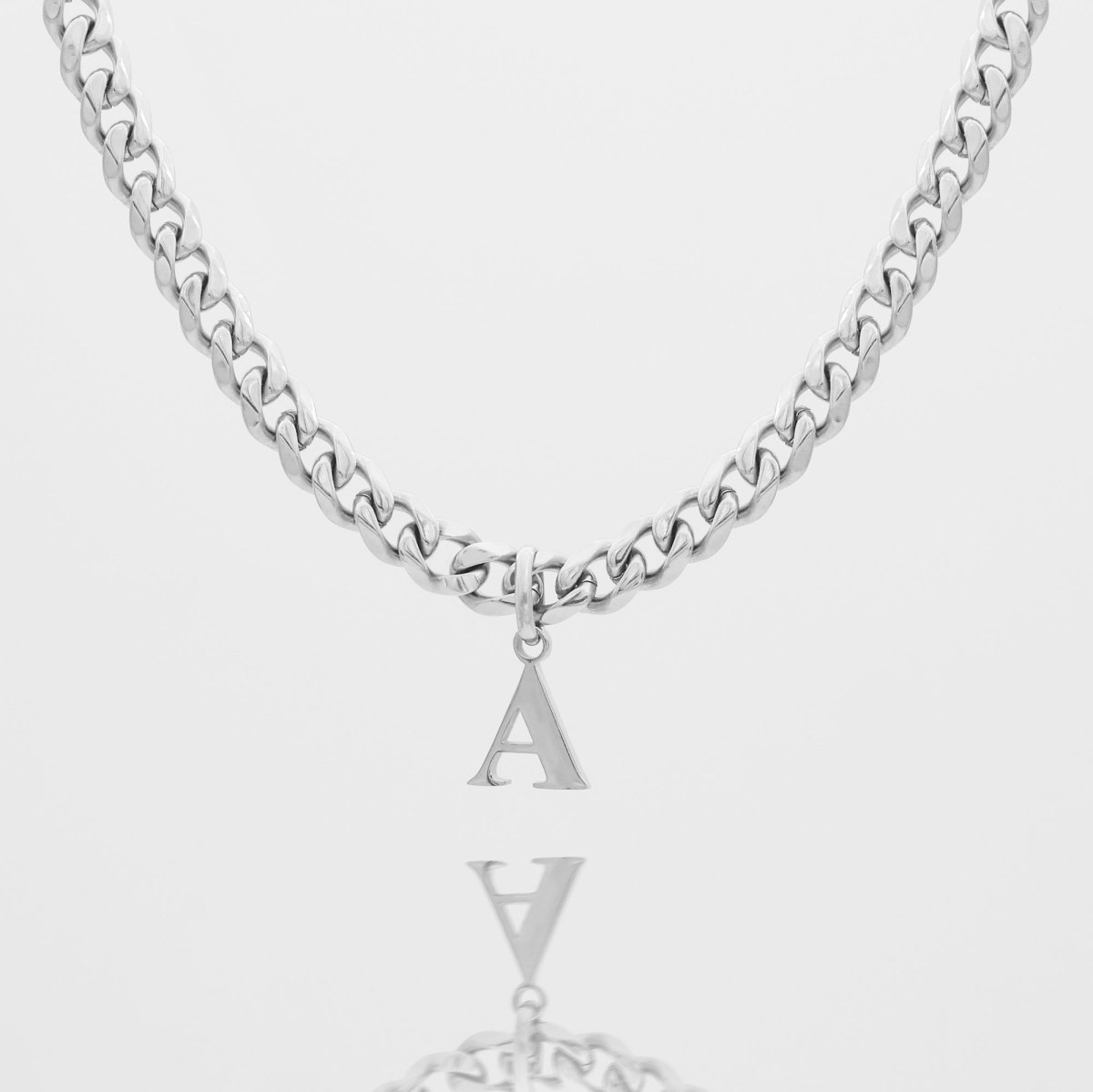 Mya Initial necklace | Thick Cuban - ISMI JEWELS