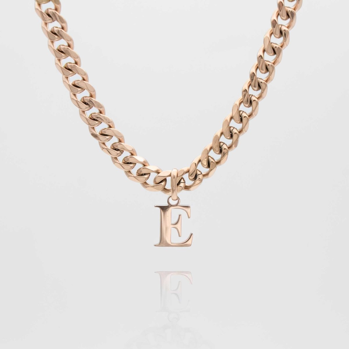 Mya Initial necklace | Thick Cuban - ISMI JEWELS