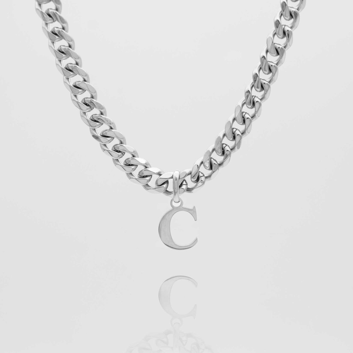 Mya Initial necklace | Thick Cuban - ISMI JEWELS