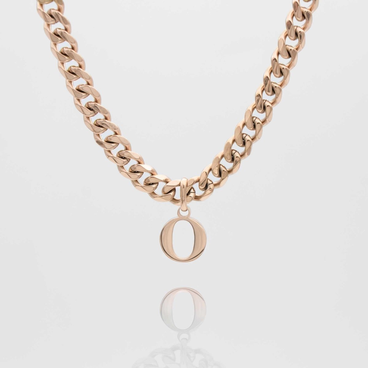Mya Initial necklace | Thick Cuban - ISMI JEWELS