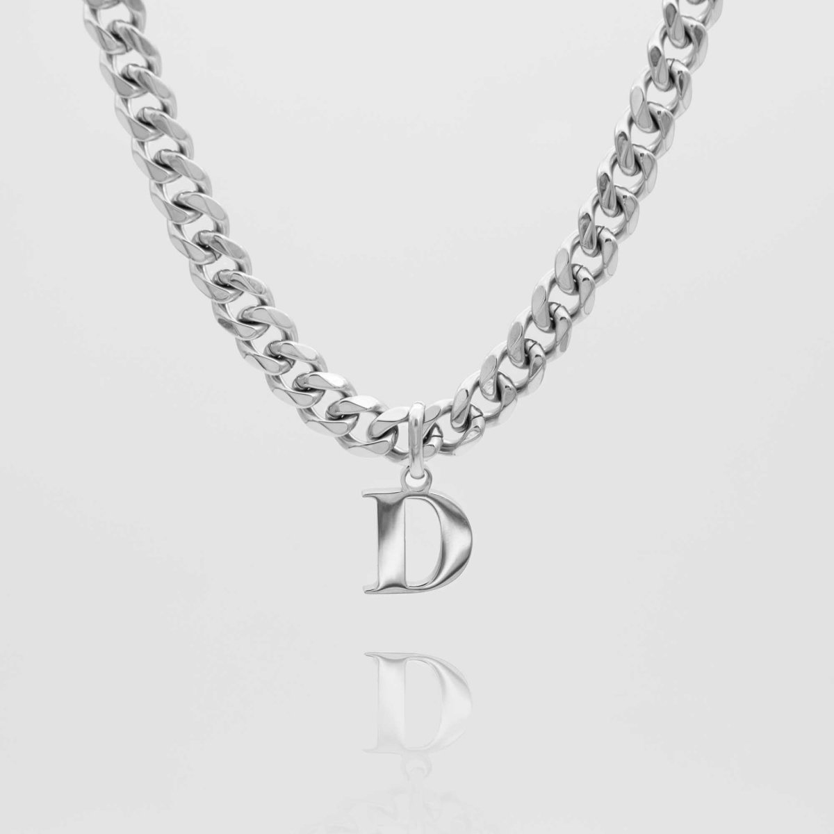 Mya Initial necklace | Thick Cuban - ISMI JEWELS