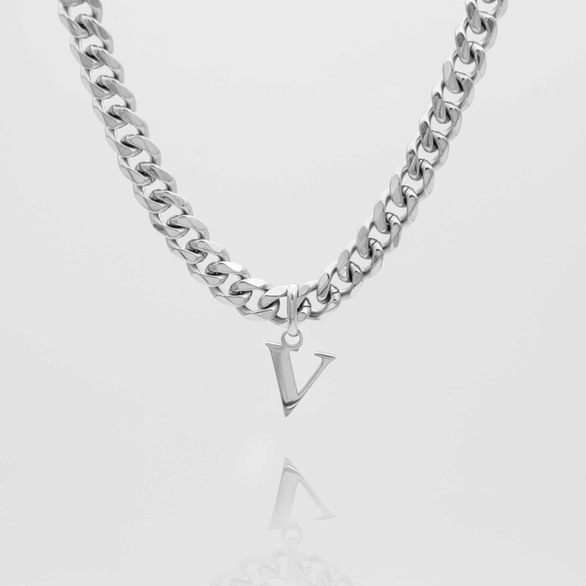 Mya Initial necklace | Thick Cuban - ISMI JEWELS
