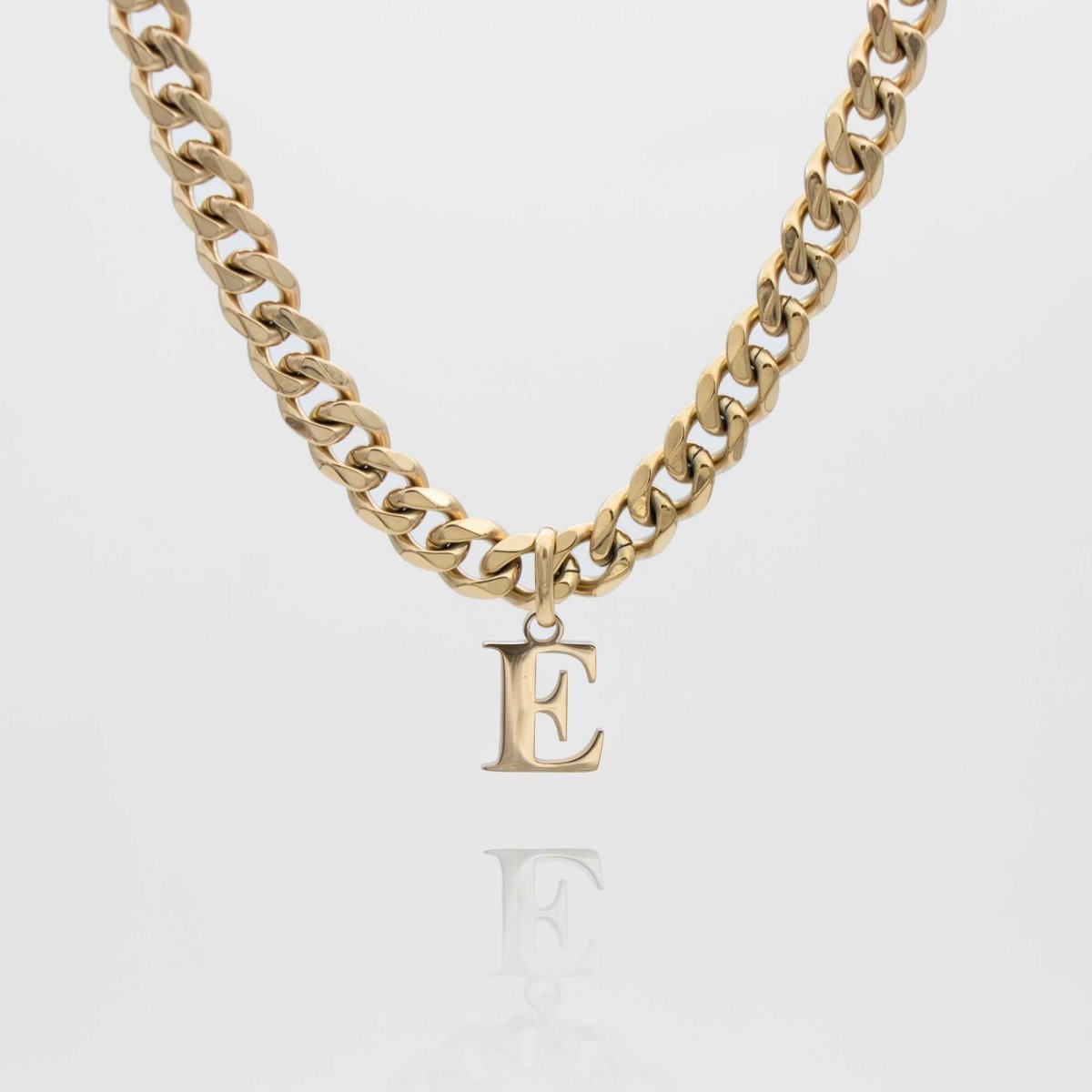Mya Initial necklace | Thick Cuban - ISMI JEWELS