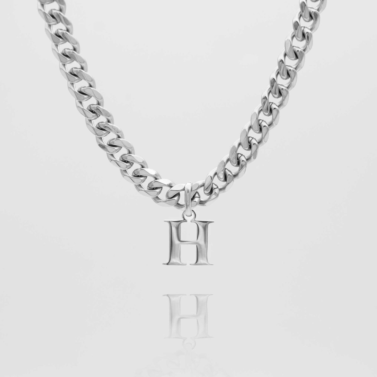 Mya Initial necklace | Thick Cuban - ISMI JEWELS