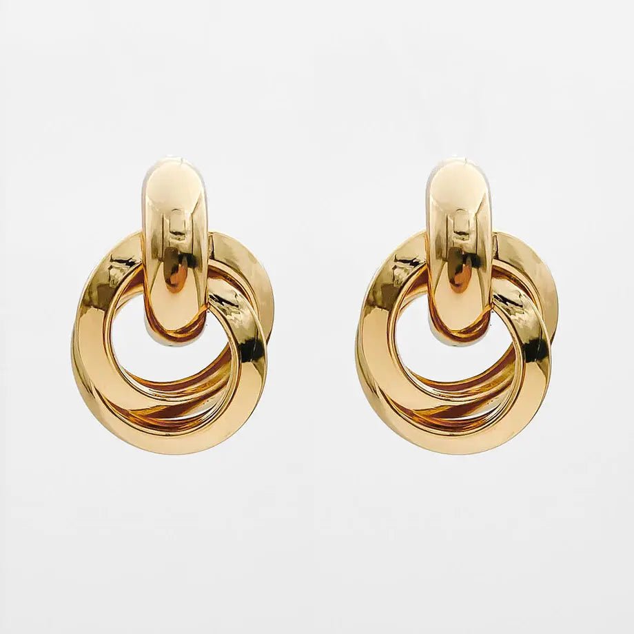 Nadia Knot Knocker Earrings - ISMI JEWELS