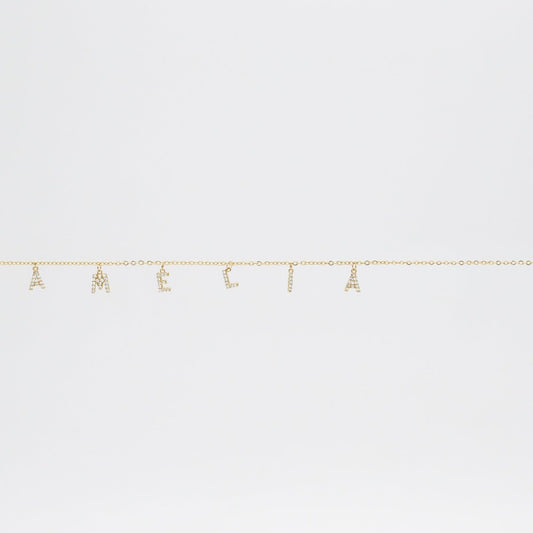 Nevada Custom Name Belly Chain - ISMI JEWELS