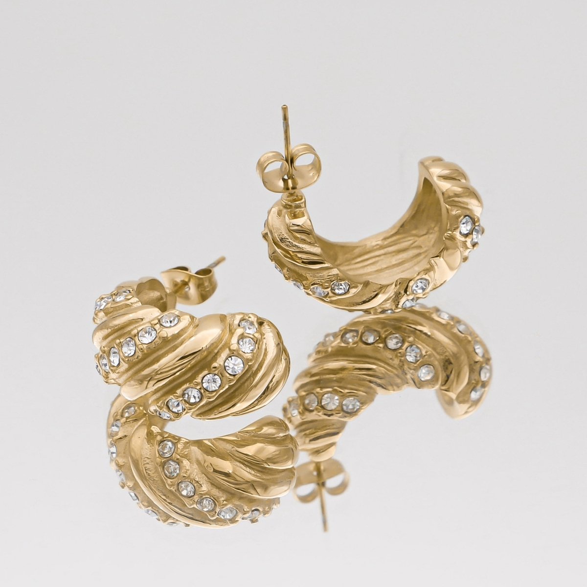 Nia Dome Earrings - ISMI JEWELS