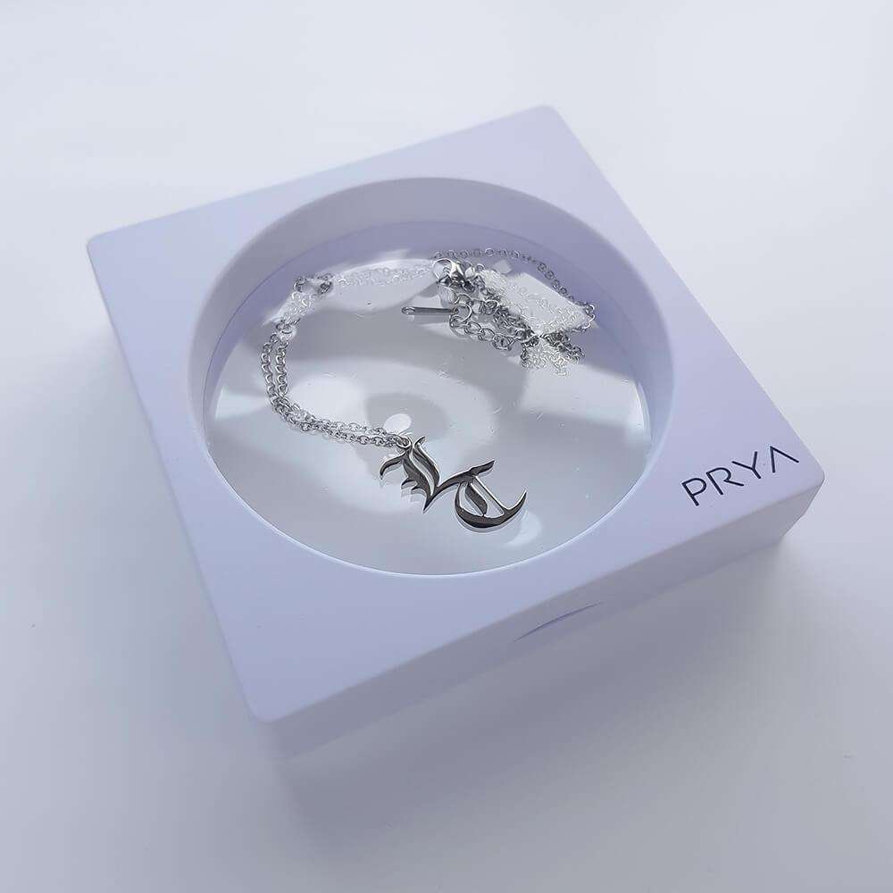 Old English Double Initial Necklace - ISMI JEWELS