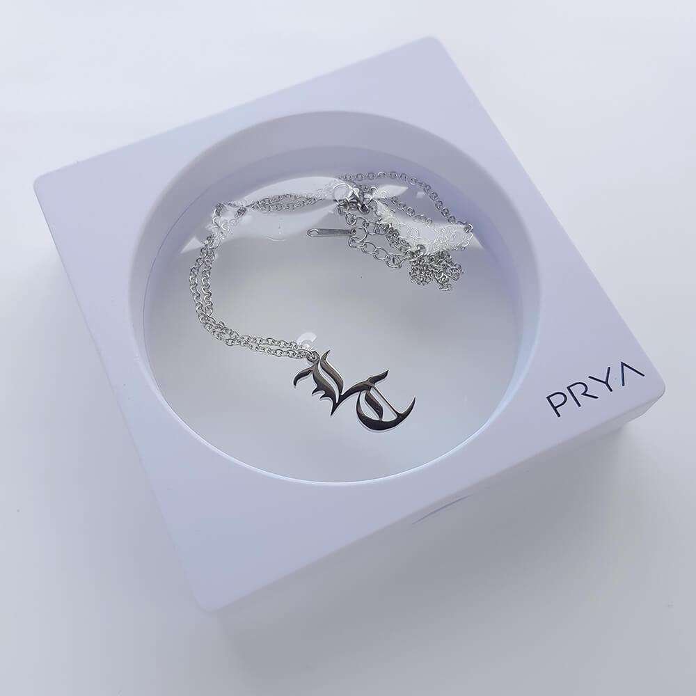 Old English Double Initial Necklace - ISMI JEWELS