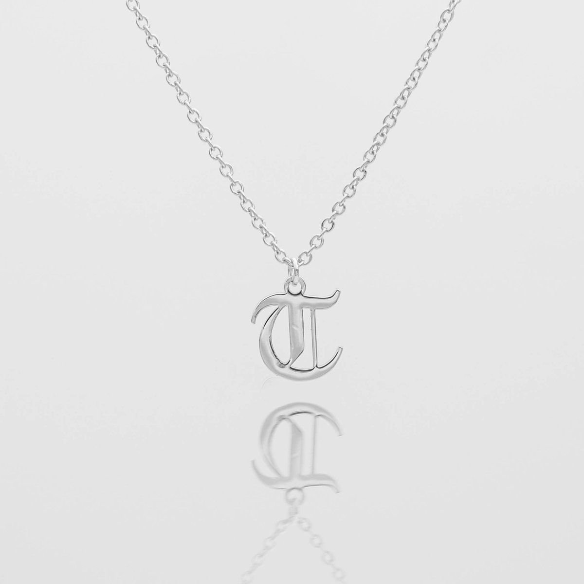 Old English Initial Necklace - ISMI JEWELS