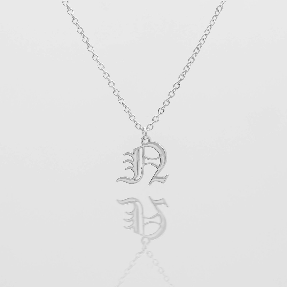 Old English Initial Necklace - ISMI JEWELS