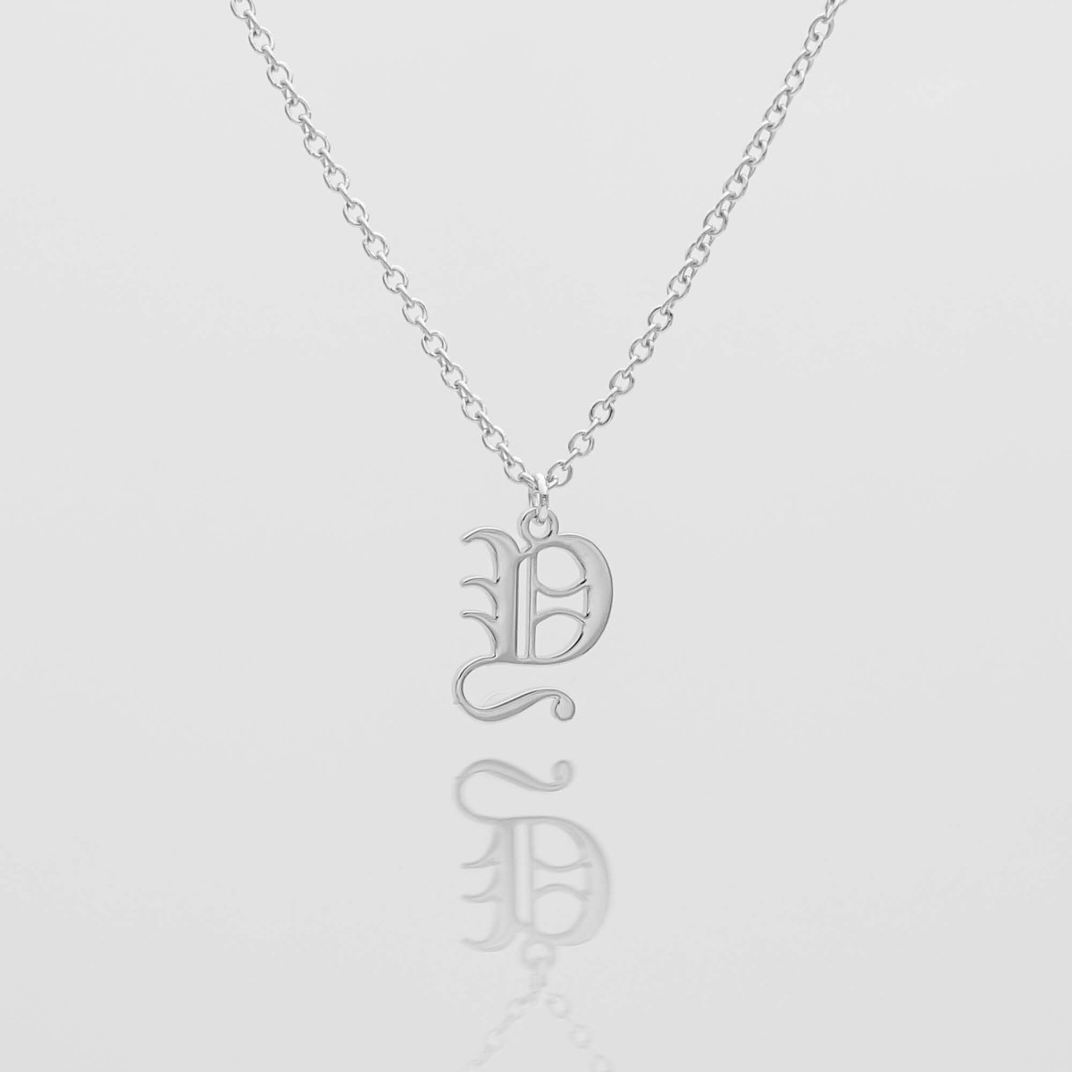 Old English Initial Necklace - ISMI JEWELS