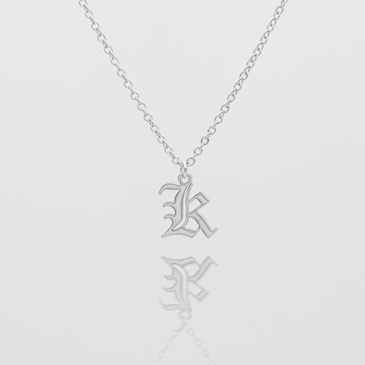 Old English Initial Necklace - ISMI JEWELS