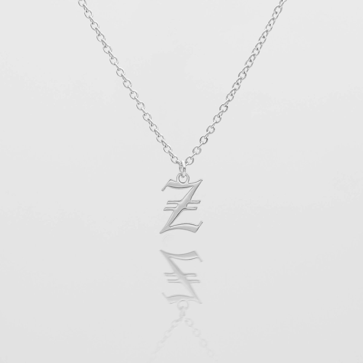 Old English Initial Necklace - ISMI JEWELS