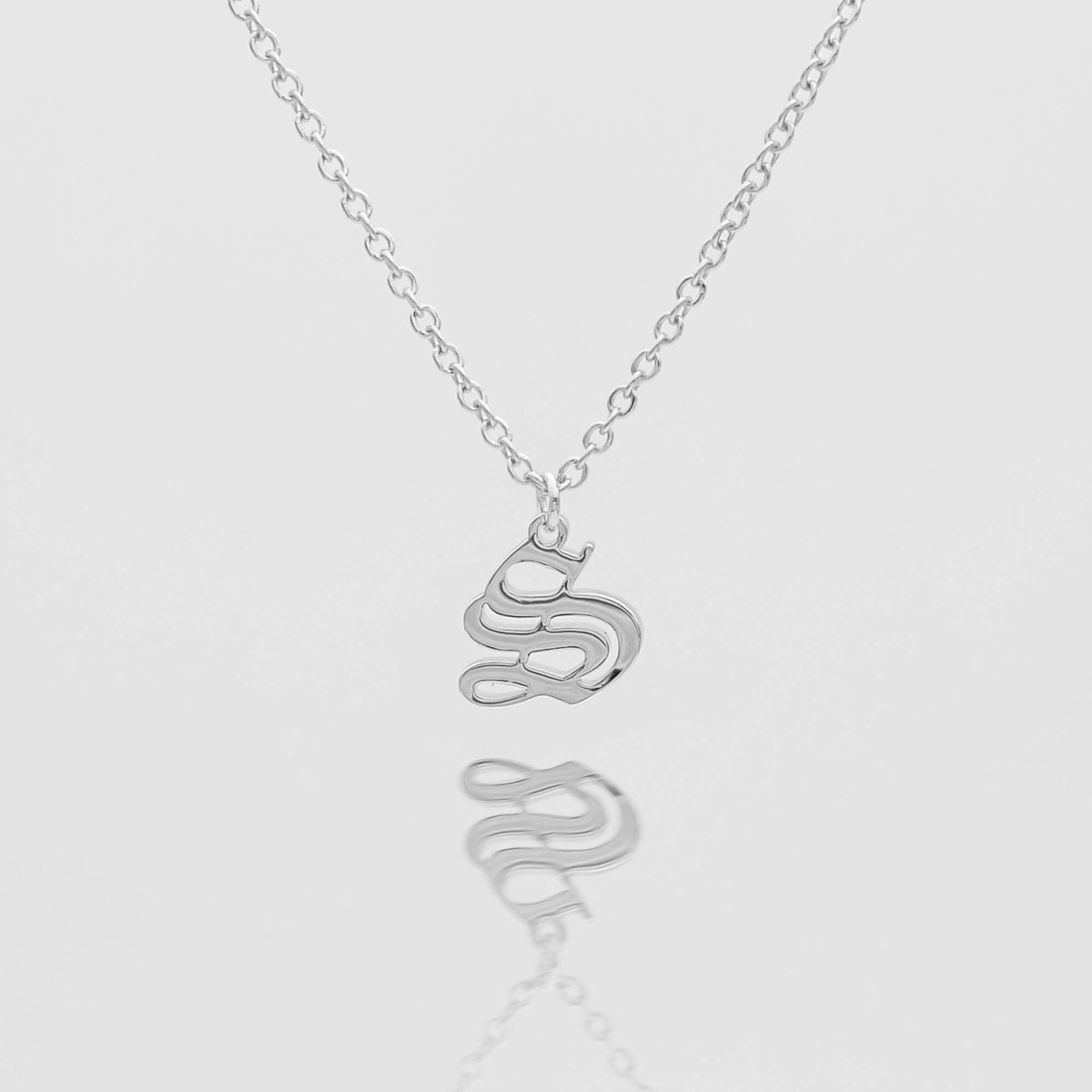 Old English Initial Necklace - ISMI JEWELS