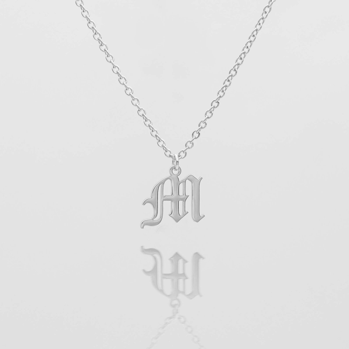 Old English Initial Necklace - ISMI JEWELS