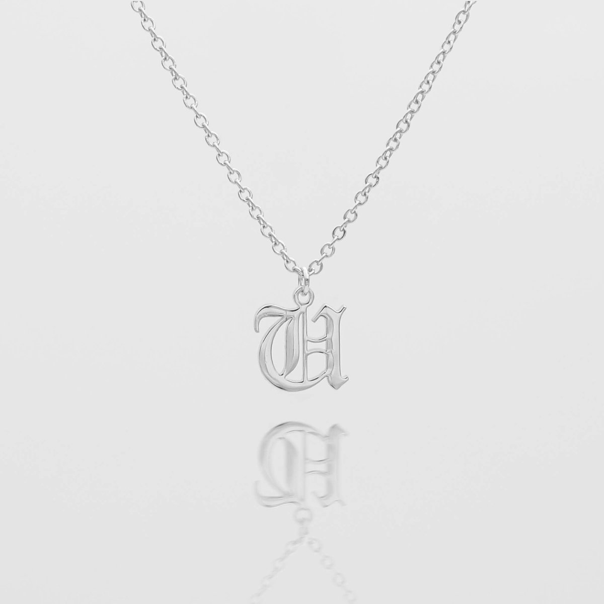 Old English Initial Necklace - ISMI JEWELS