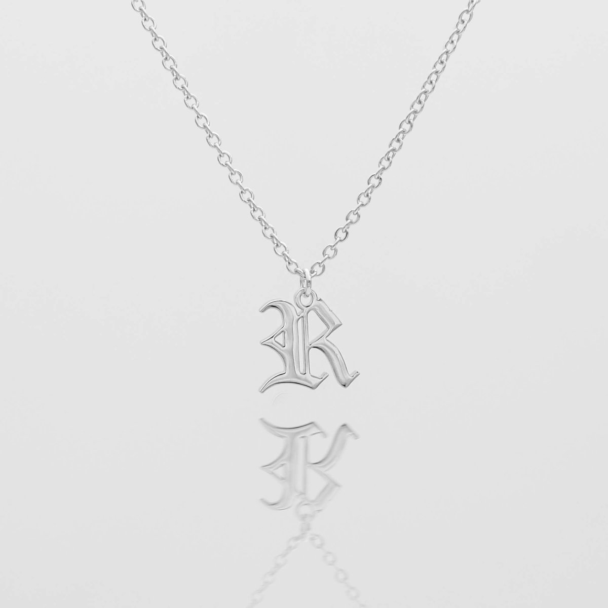 Old English Initial Necklace - ISMI JEWELS