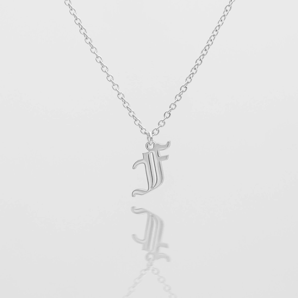 Old English Initial Necklace - ISMI JEWELS