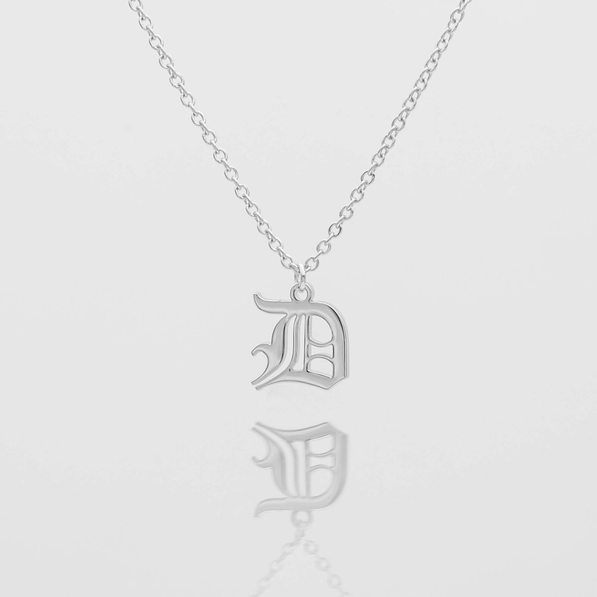 Old English Initial Necklace - ISMI JEWELS