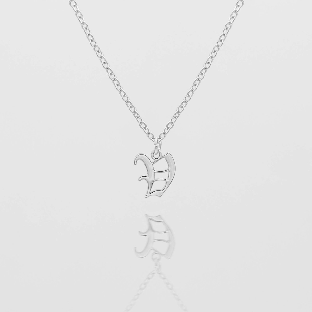 Old English Initial Necklace - ISMI JEWELS