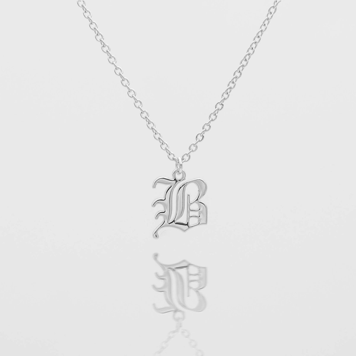 Old English Initial Necklace - ISMI JEWELS