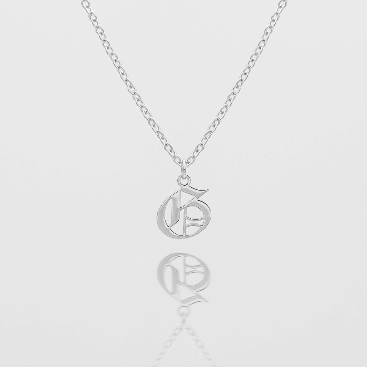Old English Initial Necklace - ISMI JEWELS