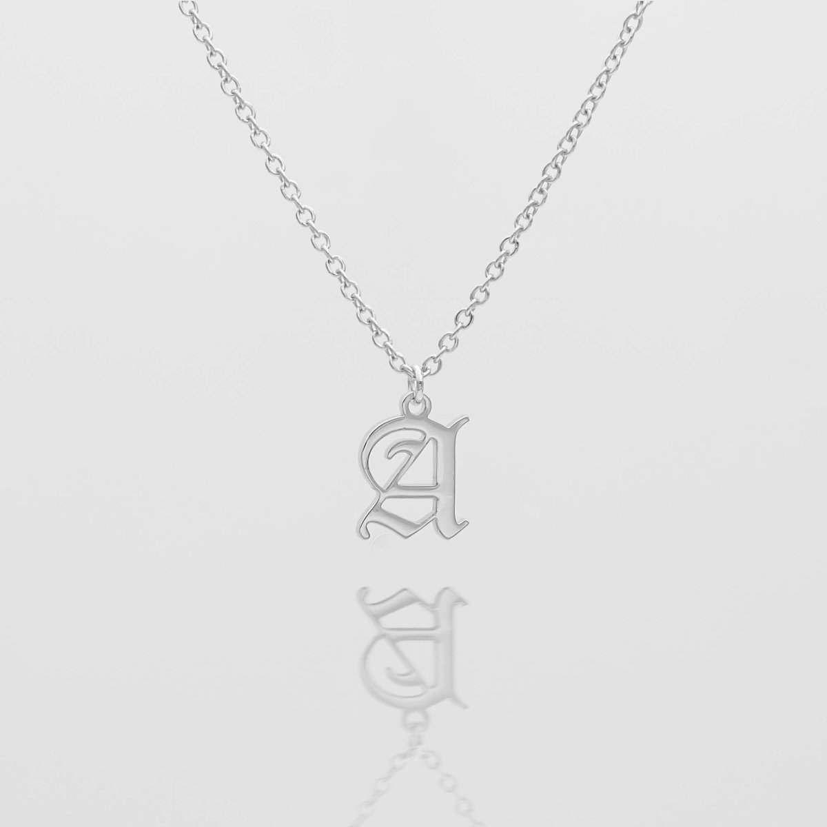 Old English Initial Necklace - ISMI JEWELS