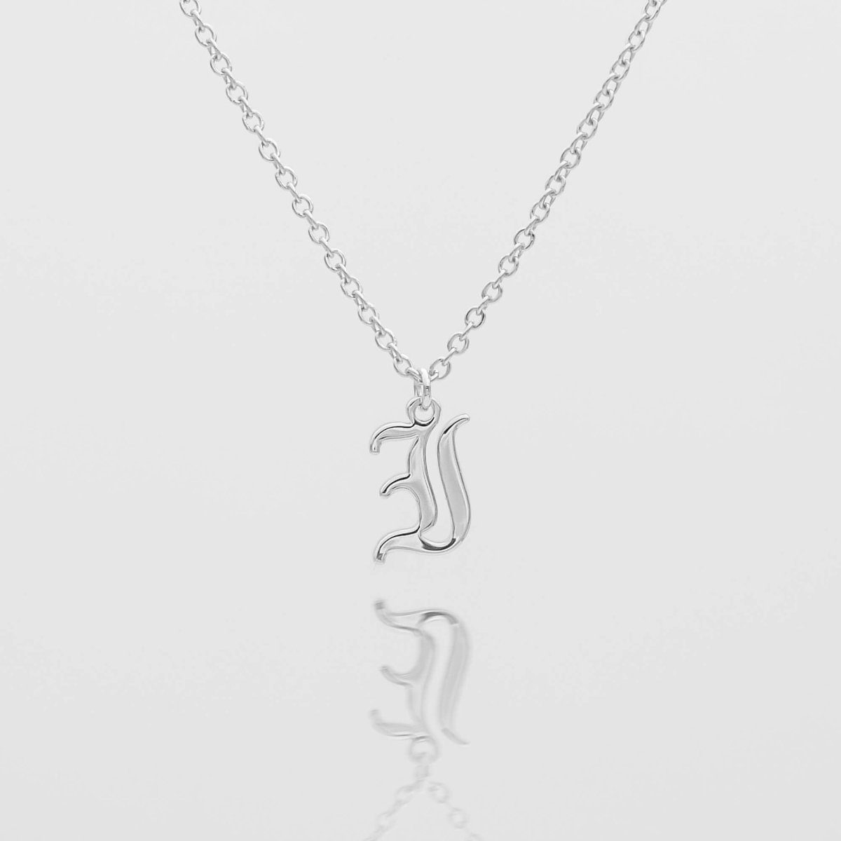Old English Initial Necklace - ISMI JEWELS