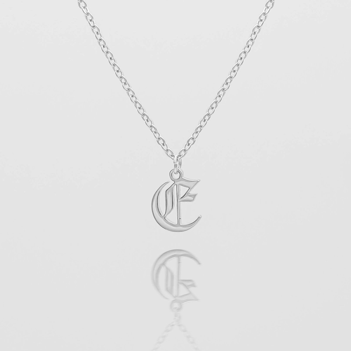 Old English Initial Necklace - ISMI JEWELS