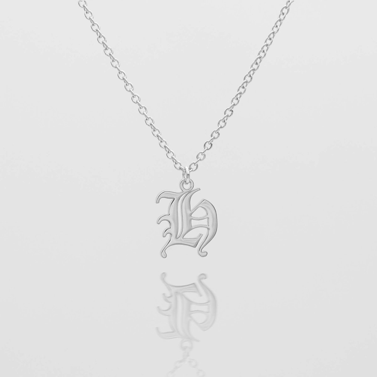 Old English Initial Necklace - ISMI JEWELS