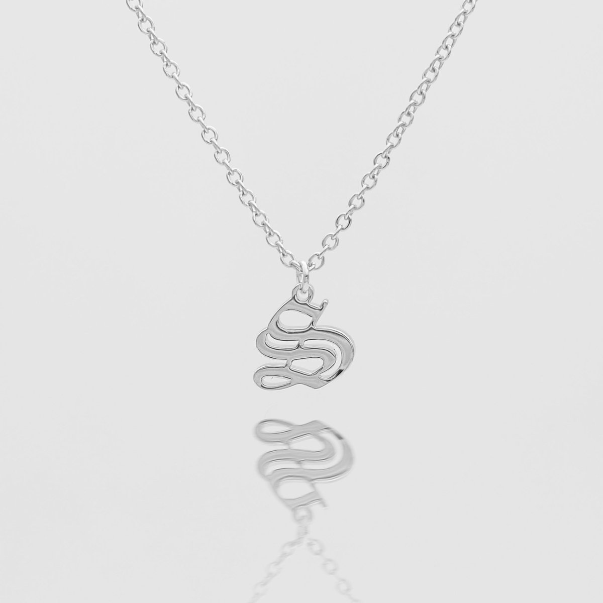 Old English Initial Necklace - ISMI JEWELS