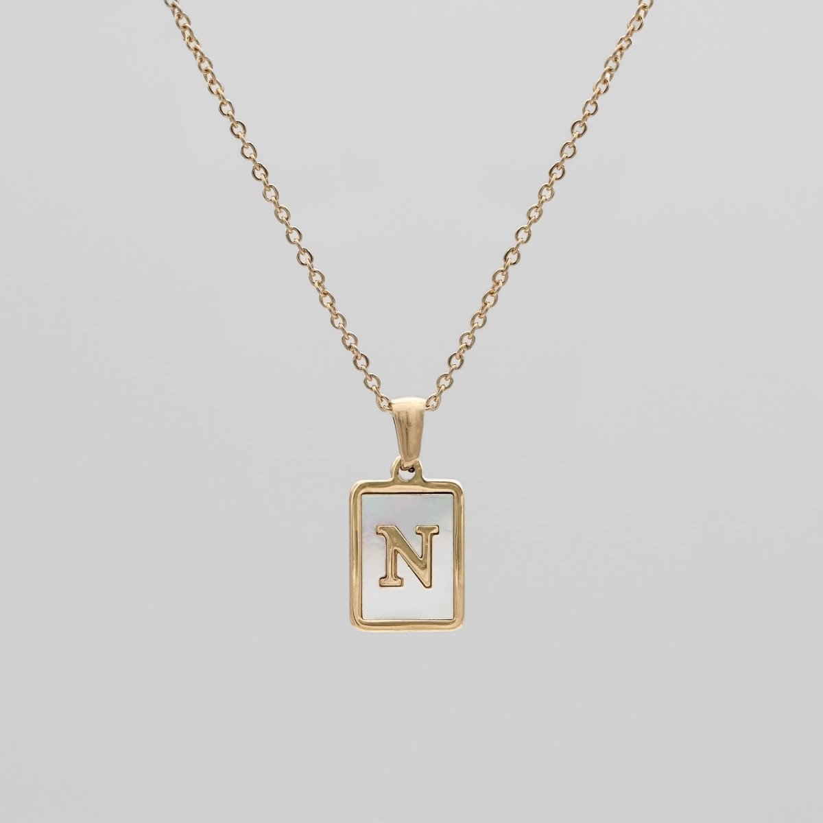 Opal Initial necklace - ISMI JEWELS