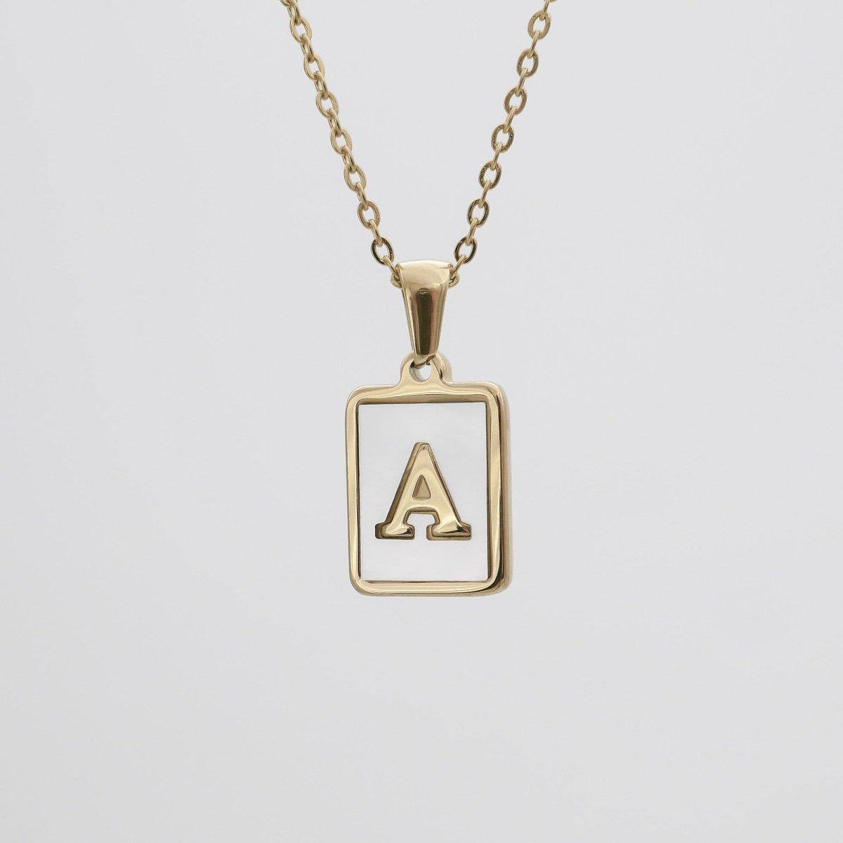 Opal Initial necklace - ISMI JEWELS