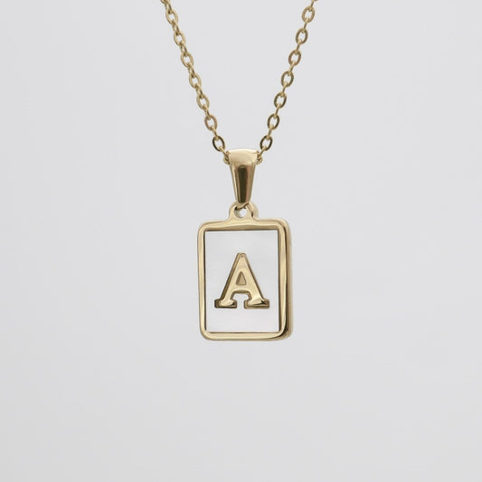 Opal Initial necklace - ISMI JEWELS