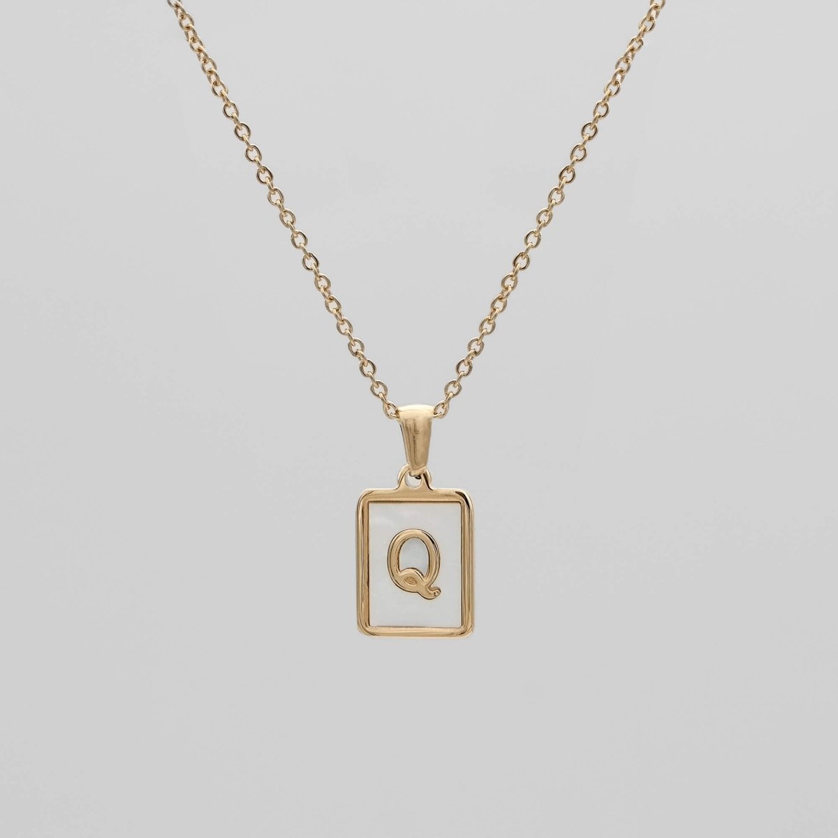 Opal Initial necklace - ISMI JEWELS