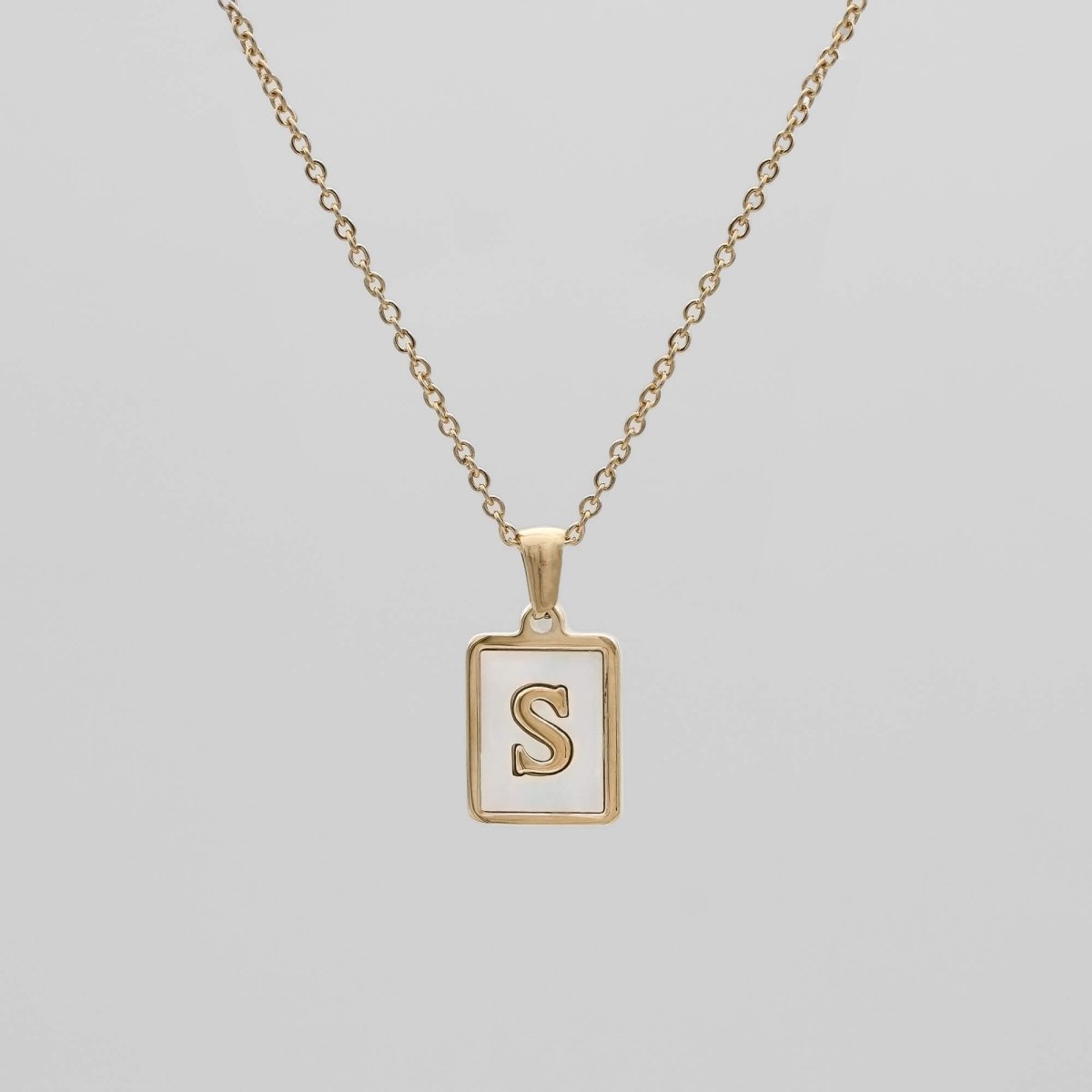 Opal Initial necklace - ISMI JEWELS