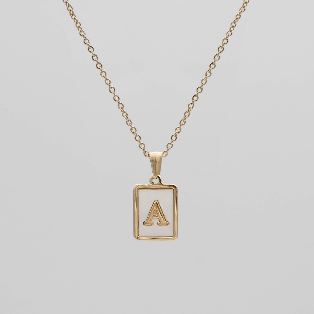 Opal Initial necklace - ISMI JEWELS
