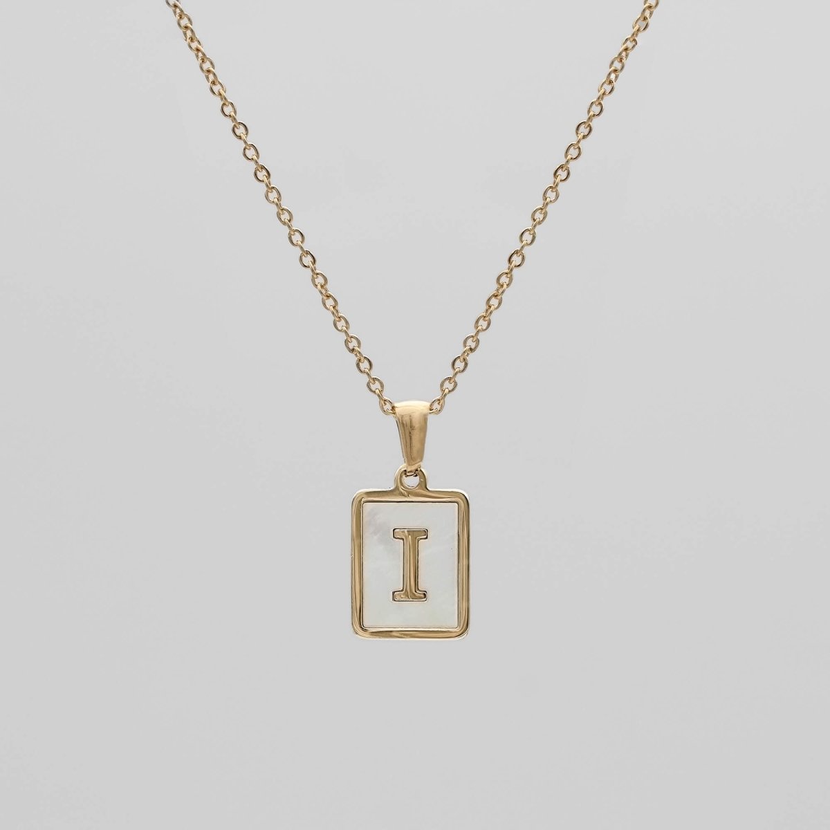 Opal Initial necklace - ISMI JEWELS