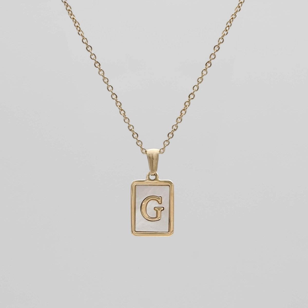 Opal Initial necklace - ISMI JEWELS