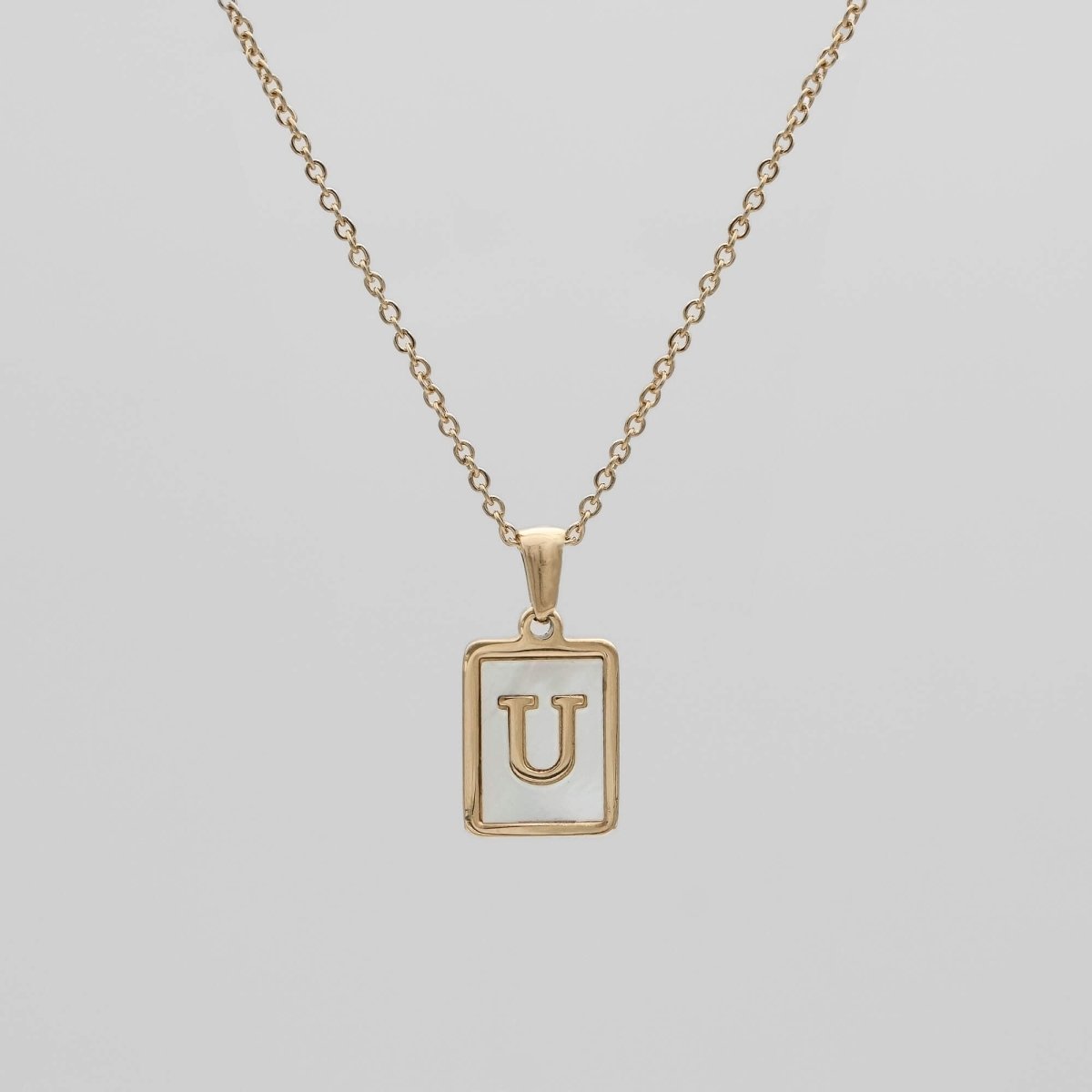 Opal Initial necklace - ISMI JEWELS