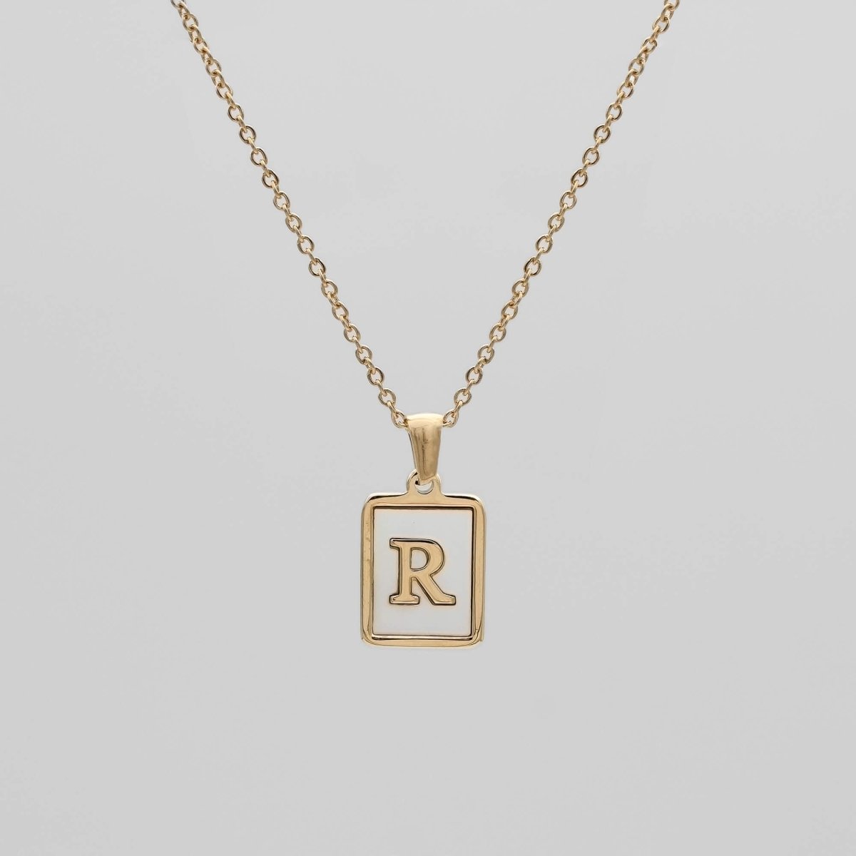 Opal Initial necklace - ISMI JEWELS