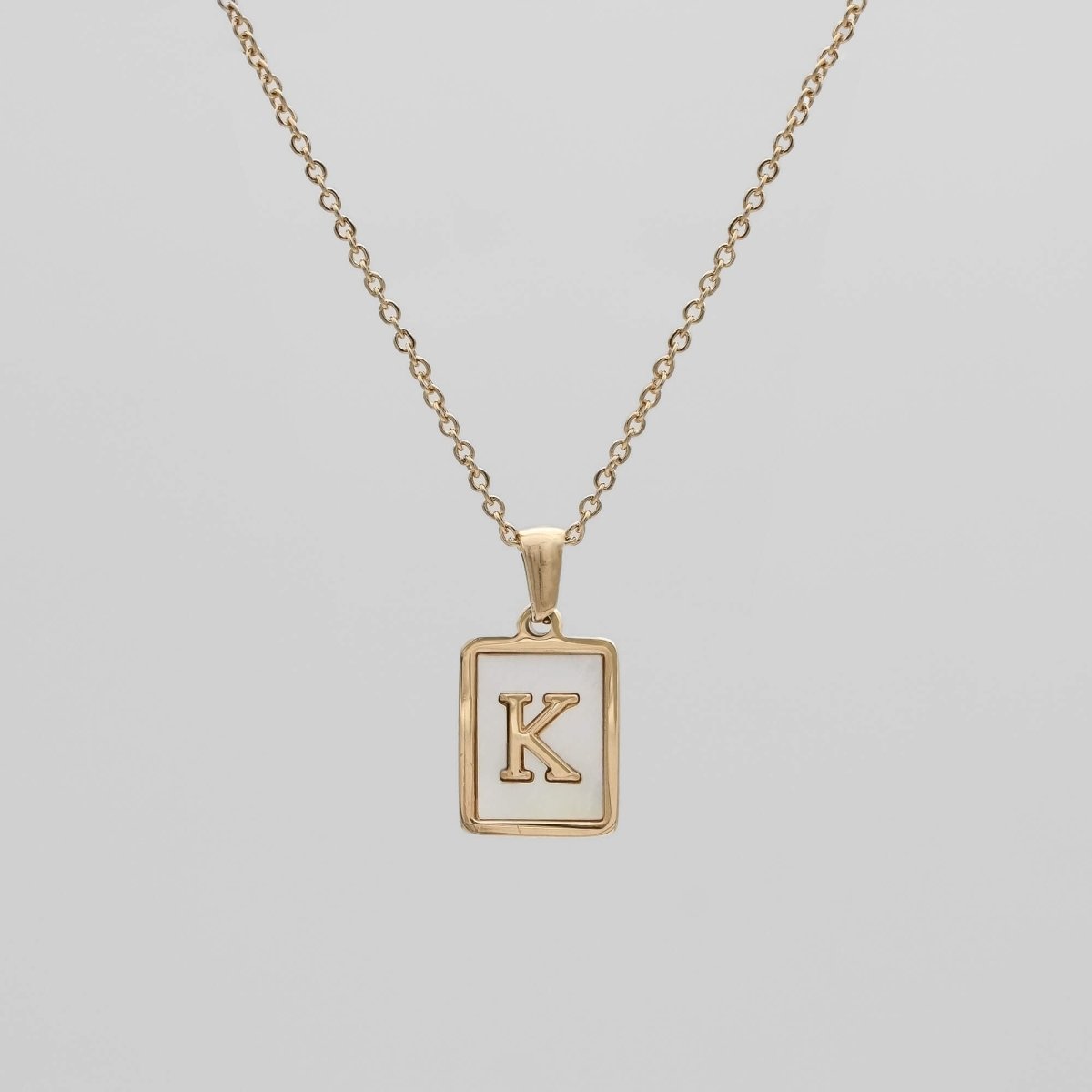 Opal Initial necklace - ISMI JEWELS