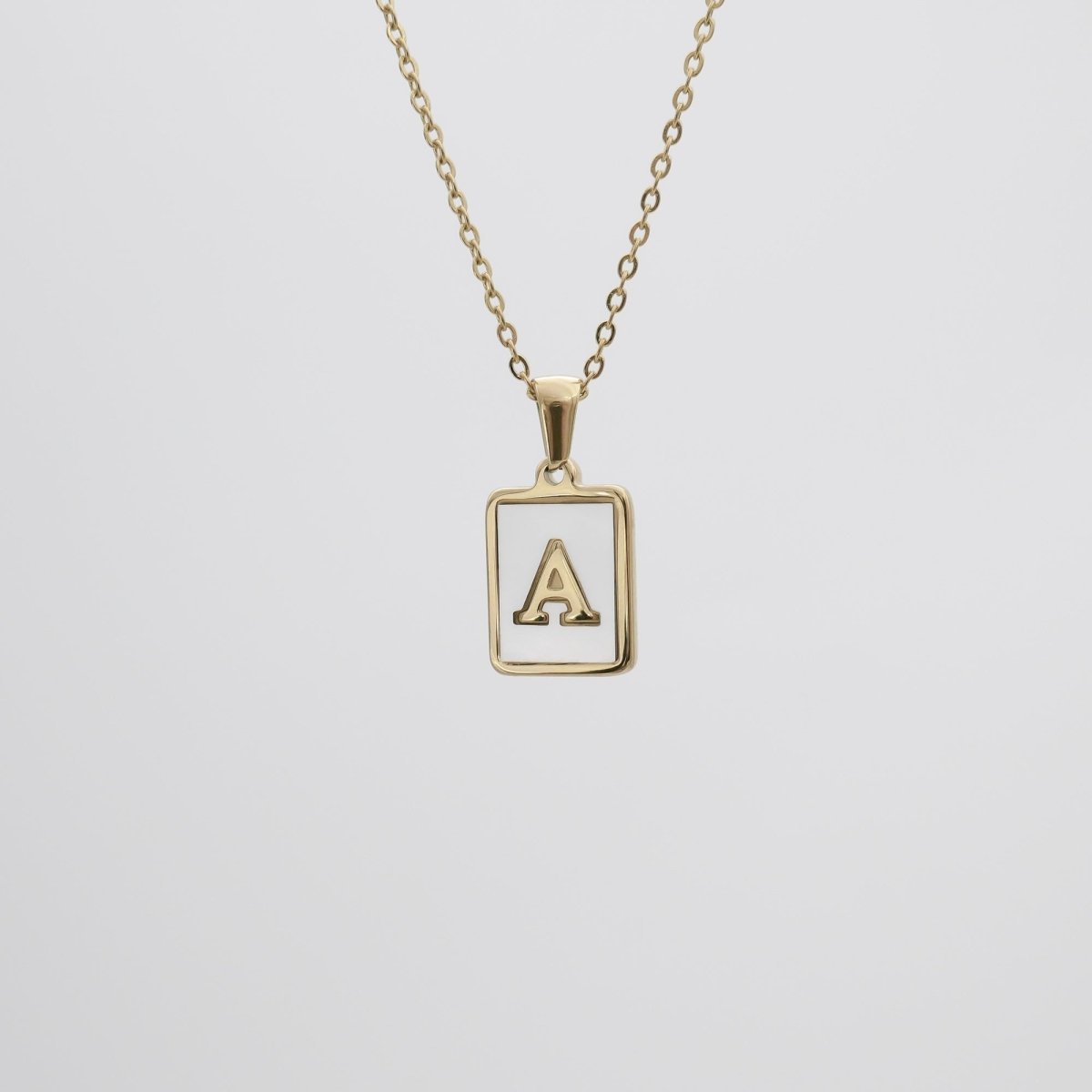 Opal Initial necklace - ISMI JEWELS