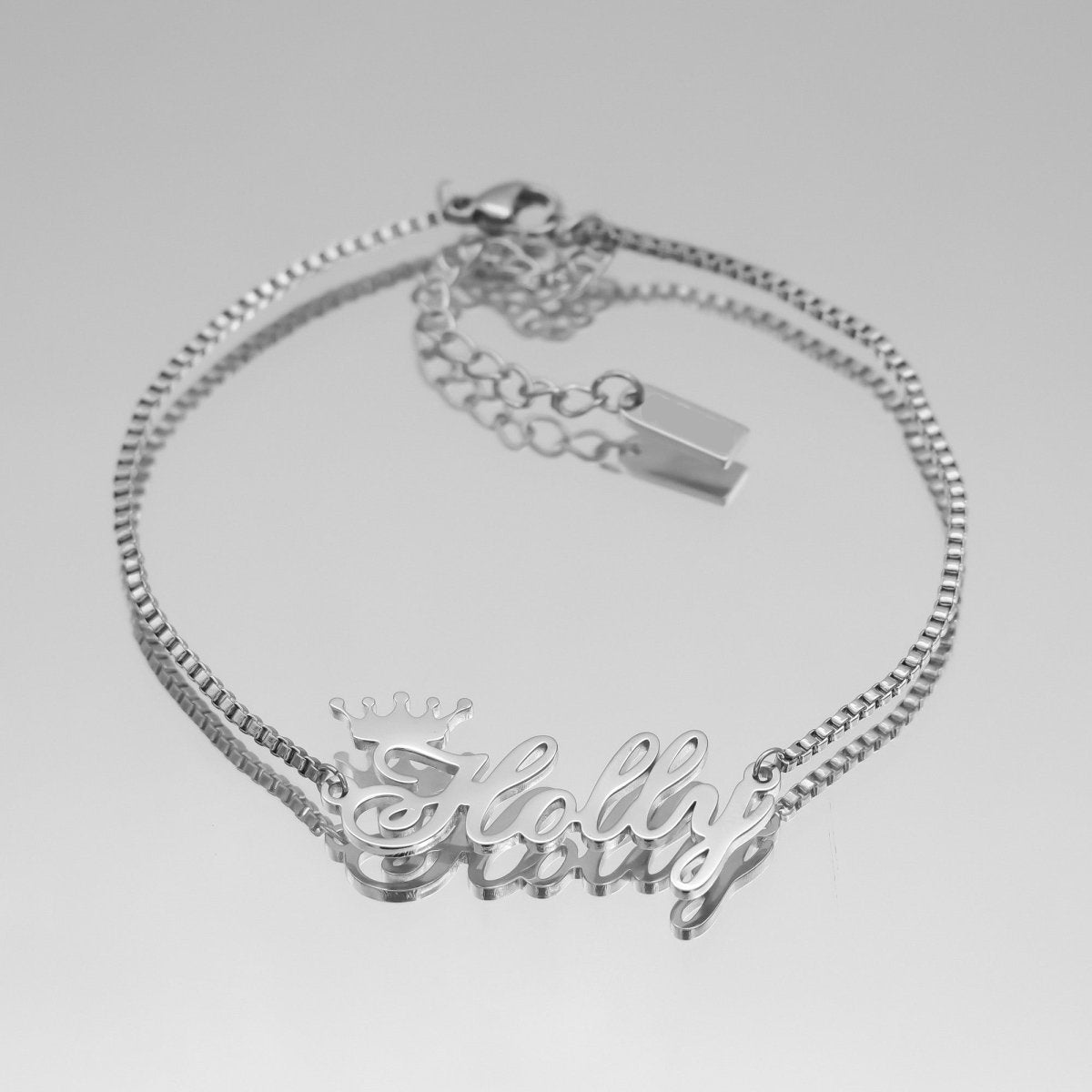 Paris Personalized Name Anklet - ISMI JEWELS