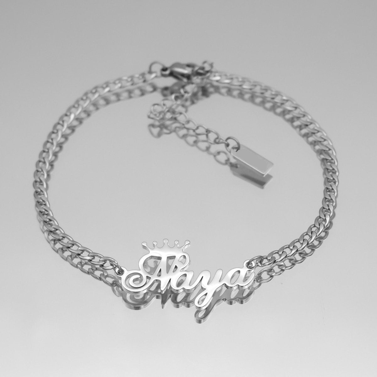 Paris Personalized Name Anklet - ISMI JEWELS