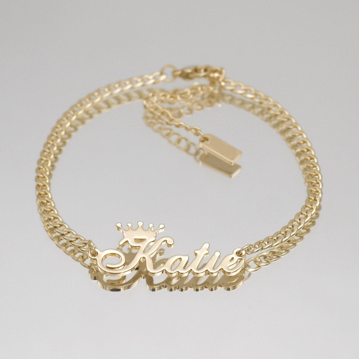 Paris Personalized Name Anklet - ISMI JEWELS